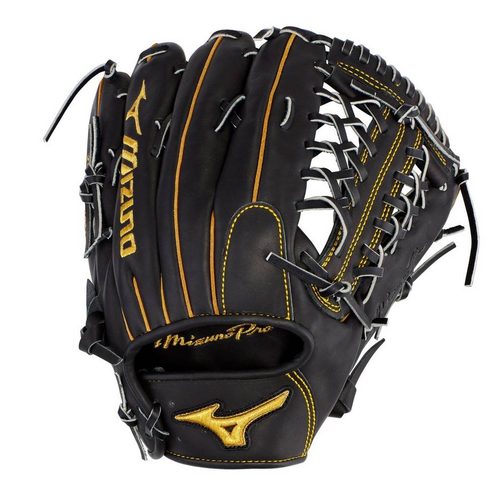 Luva Baseball Mizuno Pro Outfield 12.75" - Deep Pocket - Homem - Pretas - HISDX5743